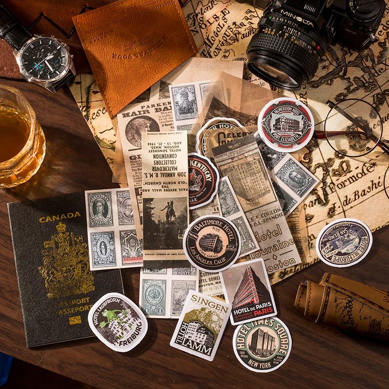 

30 Sheets Medieval Tour Series 3 Kinds Material Paper Decor Scrapbooking DIY Bookmark Retro Background Paper School Supply