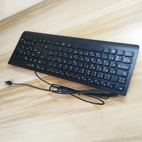 Черная проводная USB-клавиатура SK8823 EKB-536A для Lenovo, греческая раскладка