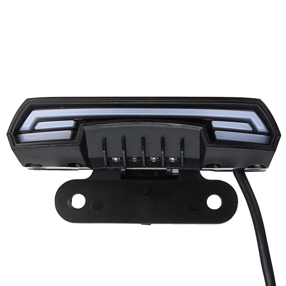 

Waterproof Motorcycle License Plate Lights T6 12-80V Tail Rear Brake Stop Double Flash Warning Turn Signal Lamps Dynamic