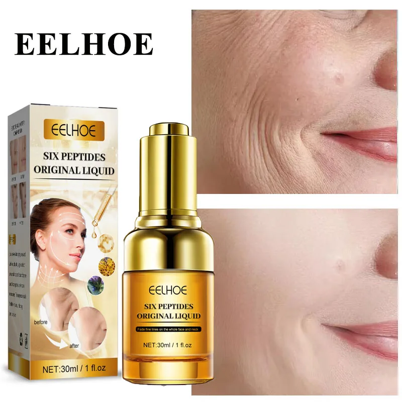 

Six Peptides Wrinkle Remover Serum Anti-aging Firming Lifting Fade Face Fine Lines Moisturizing Nourish Skin Care Products