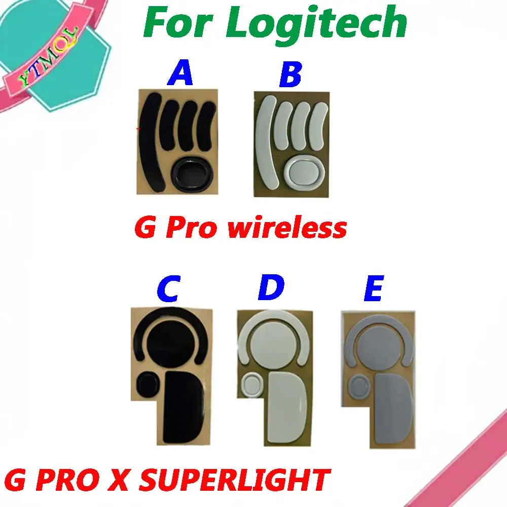 

3 набора, коврики для мыши и Коньков Logitech G-Pro wireless X Superlight, проводная беспроводная мышь, противоскользящая сменная наклейка
