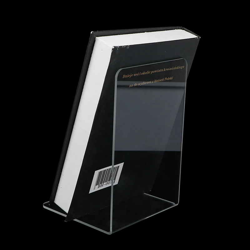 

Acrylic Bookends L-shaped Desk Organizer Desktop Book Holder School Stationery