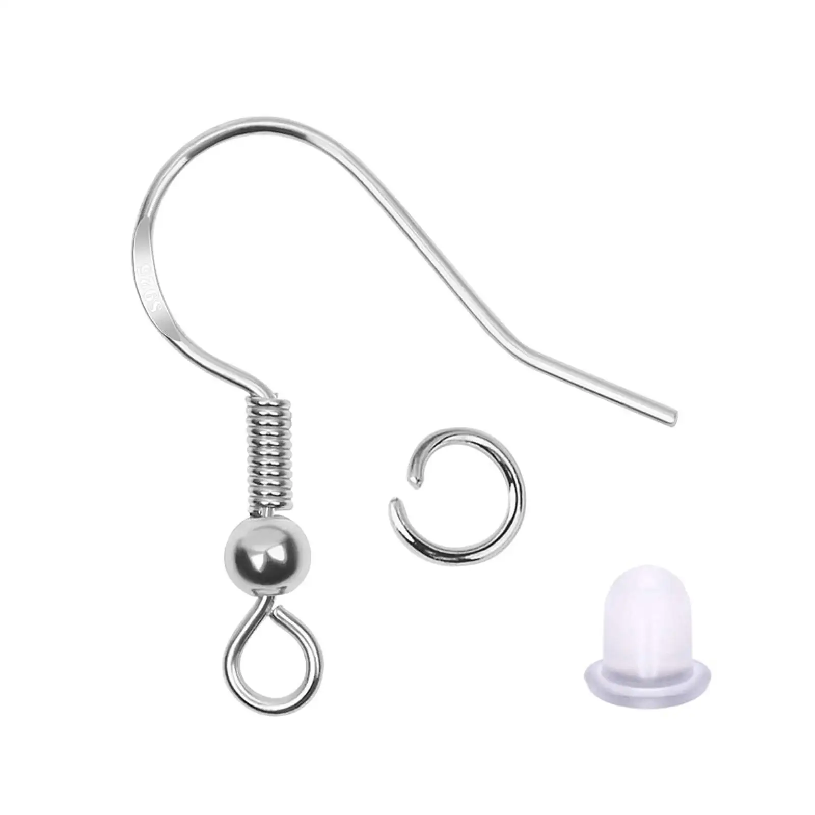 

Earrings Hooks Set Jump Rings 150Pcs Earplugs Fish Hooks Metal Dangle Copper