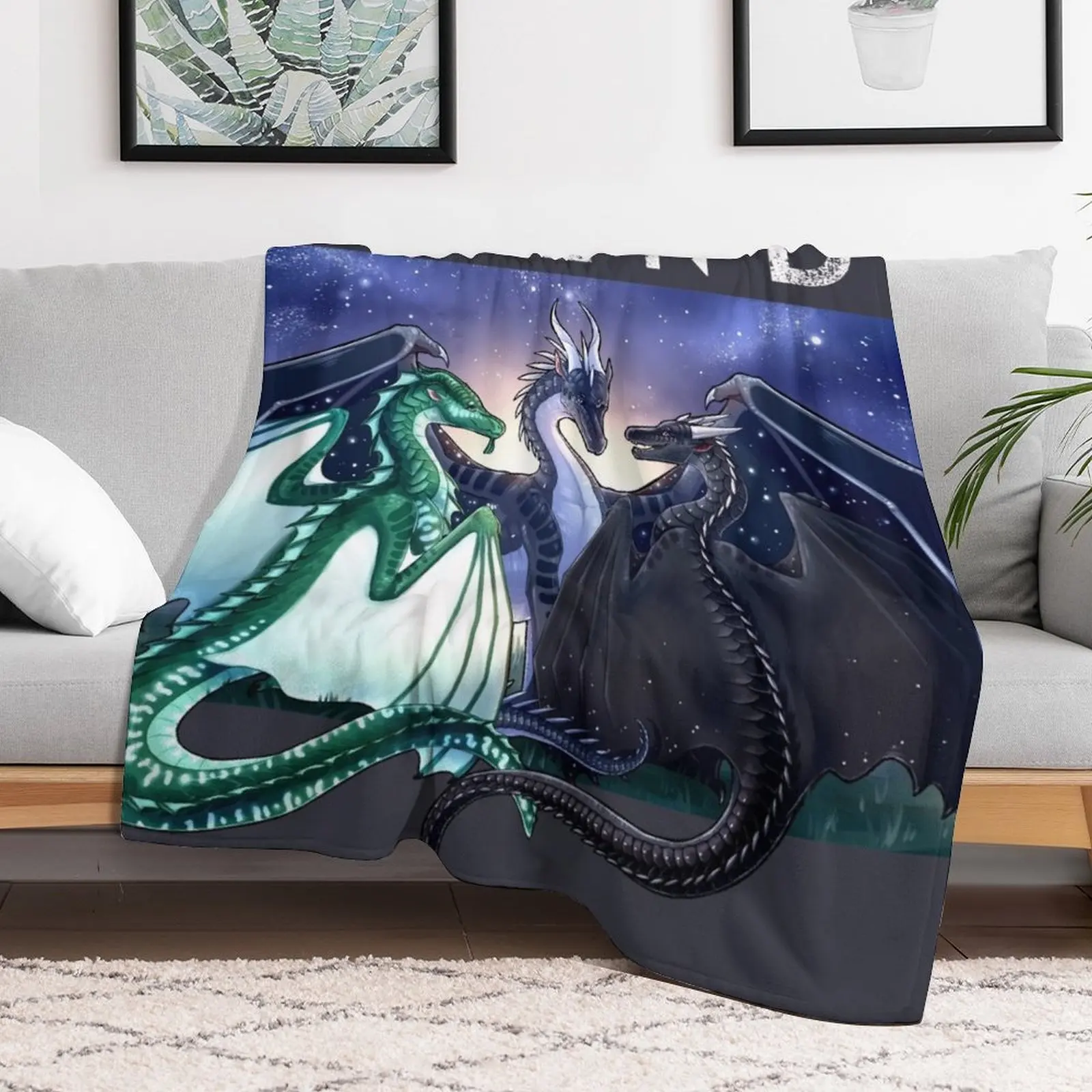 Wings of Fire - Legends Fathom Darkstalker Clearsight Плед Милые рождественские подарки Одеяла