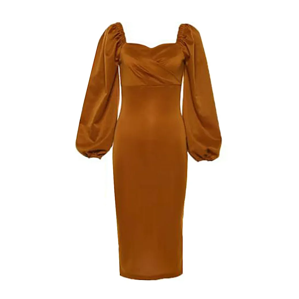 2024 Amazon трансграничное осеннее платье с открытыми плечами сексуальная элегантная