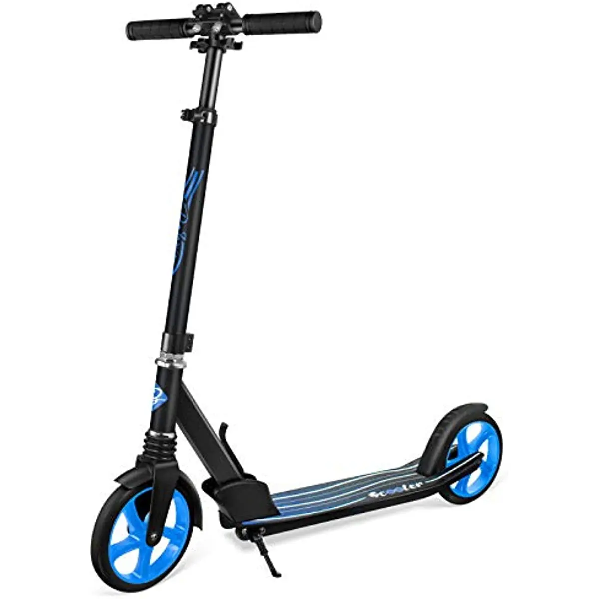 

Легкие спортивные складные скутеры Beleev V5 для детей 6 лет и старше, для взрослых и подростков, 4 регулируемых руля, большие колеса 200 мм