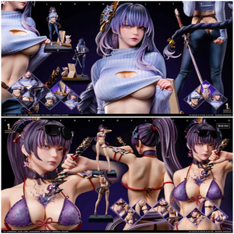 Genshin Impact Raiden Shogun статуя сексуальный купальник версия BEELZEBUL 1/4 фигурка Yae Miko Little Fox