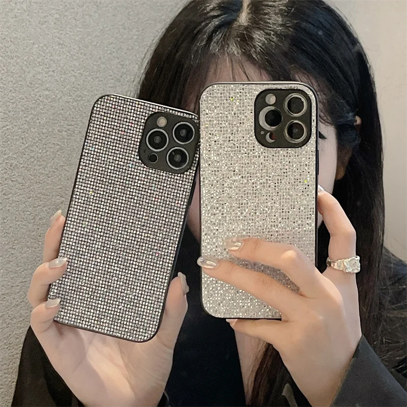 Роскошный Блестящий Алмазный чехол для телефона iPhone 14 13 11 12 Pro Max X XR XS Max 7 8 14 Plus Shniy, мягкий силиконовый чехол со стразами