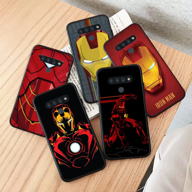 

Черный чехол для OPPO A56 A55 A35 A33 A32 A93 A96 A95 A94 A17 A57 A73 A76 A77 Iron Man