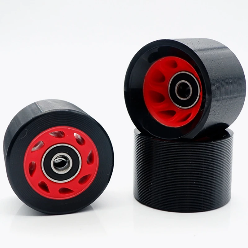 4PCS Double-Row Roller Skate Accessories Speed Skating Shoe Wheels 95A Car Line Skates PU |