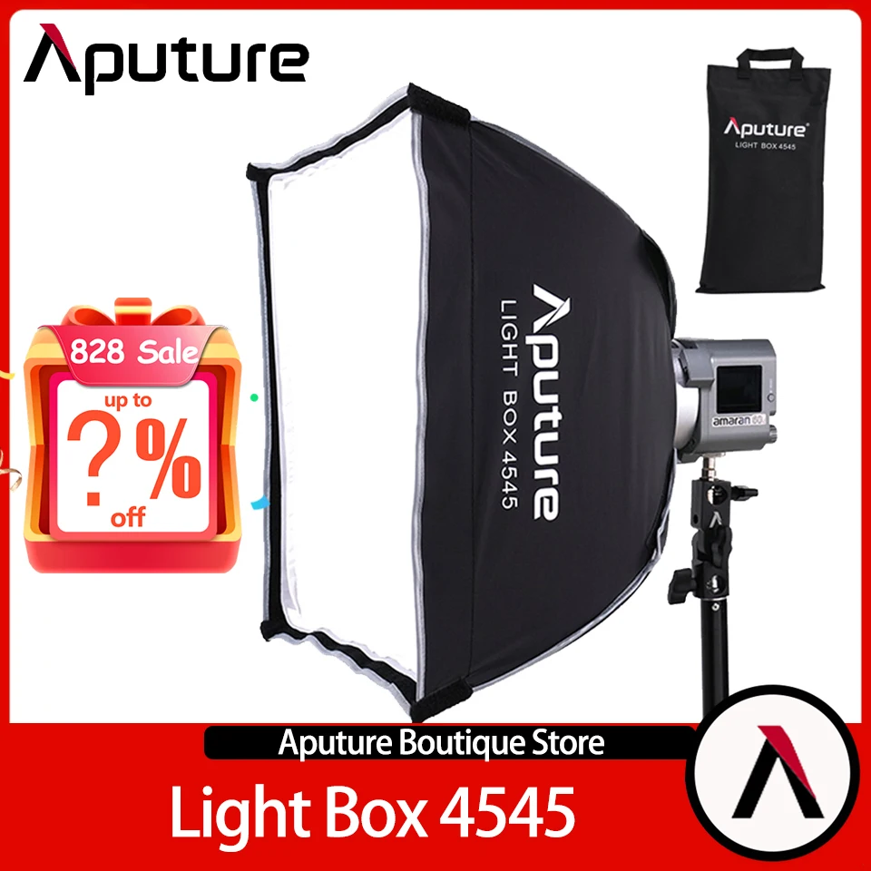 

Свет Aputure Box 4545 Square soфтbox Bowens Mount для Amaran Cob 60D/60X Video Light Photography Accessories