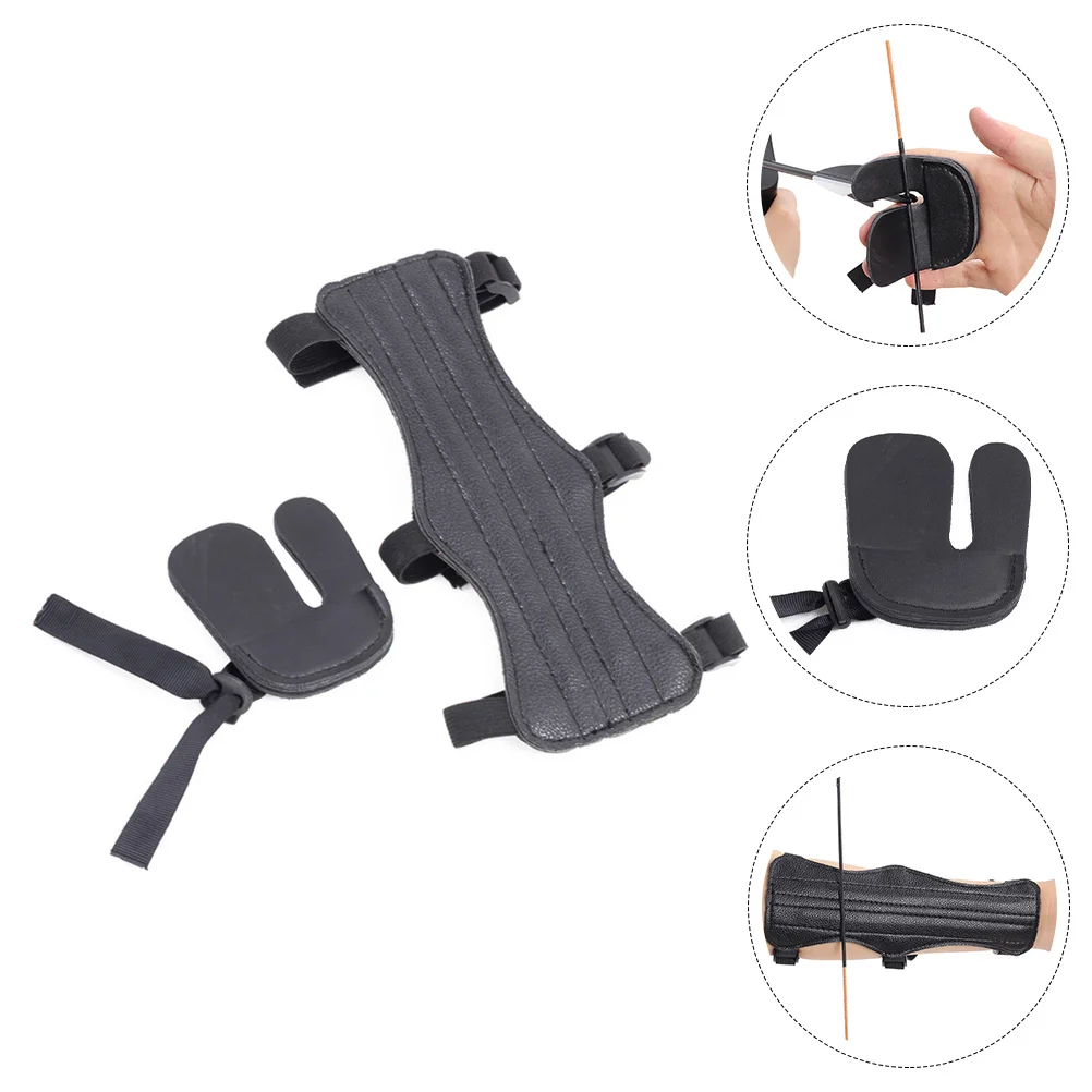 

Archery Protector Range Finger Bow Armguard Professional Arm Guard Equipment Convenient Portable Accessory Adjustable Compact