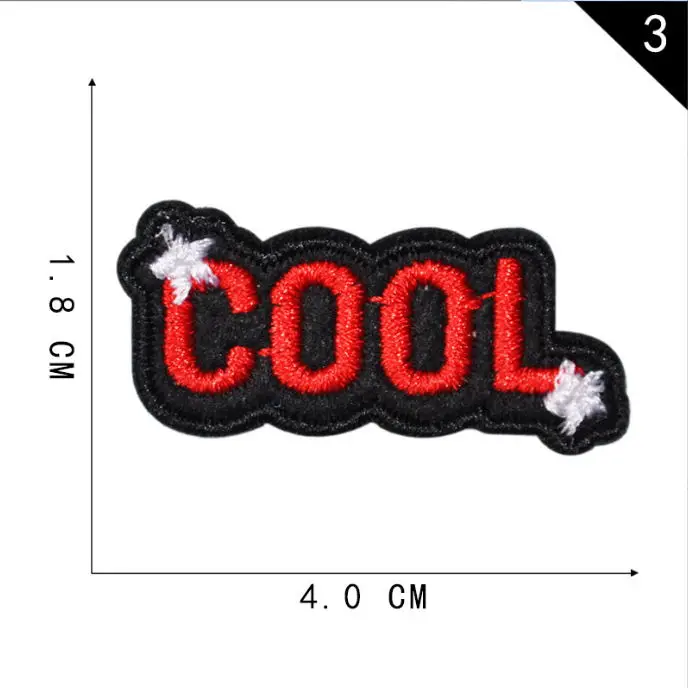 10 шт. нашивки с вышивкой Wow Cool Hello вышитая одежда шляпа сумка материал для ремонта