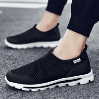 summer mesh shoes men sneakers plus size lightweight breathable walking footwear 2022 new slip on comfortable casual mens shoes