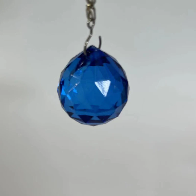 

4pcs 20mm Colored Balls Crystal Prism Sun Catcher Pendant for Hanging and Decorate Bead Prisma without chain