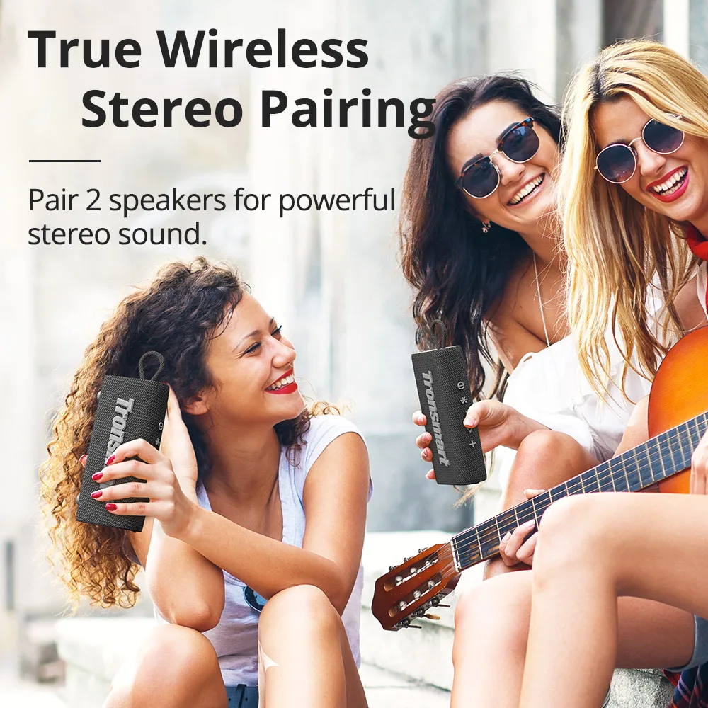 Tronsmart Trip Bluetooth 5.3 динамика 10 Вт Портативный уличный динамик с IPX6 Водонепроницаемый