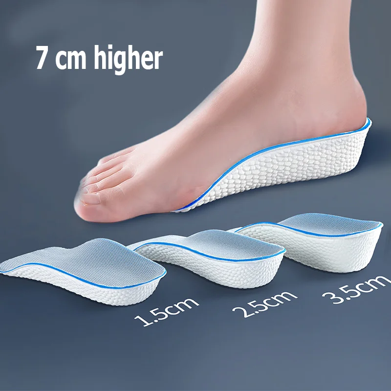 

Insoles High Arch Support Soles Half Cushion Height Increase Shoes Insert Heel Lift Memory Foam Pads For Men Women Shoe
