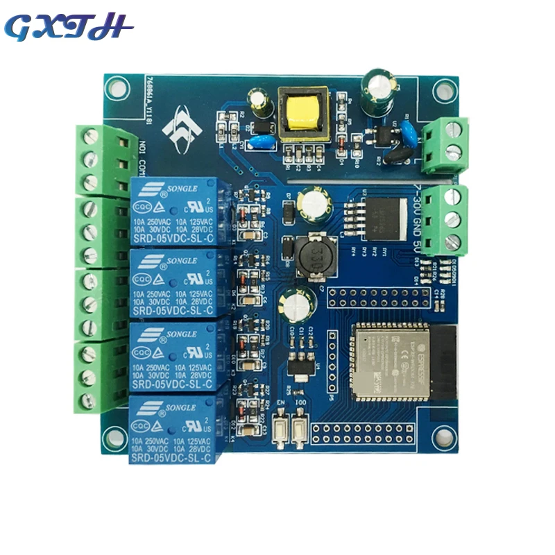 AC 220 В/Φ ESP32 WIFI Bluetooth BLE четырехканальный релейный модуль I/O порт - купить по