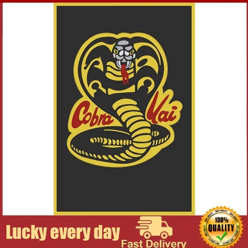 

Vintage Retro tin Sign-Cobra Kai Karate-Wall Decoration Poster Family bar Restaurant Garage Cafe Art Metal Sign Gift