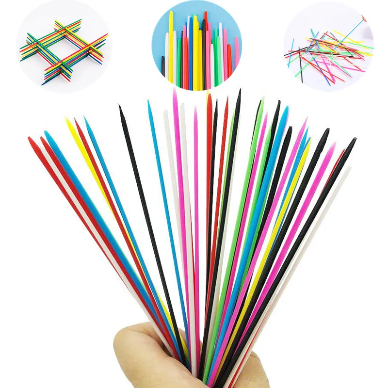 90/150Pcs Baby Educational Colorful Plastic Pick Up Sticks T