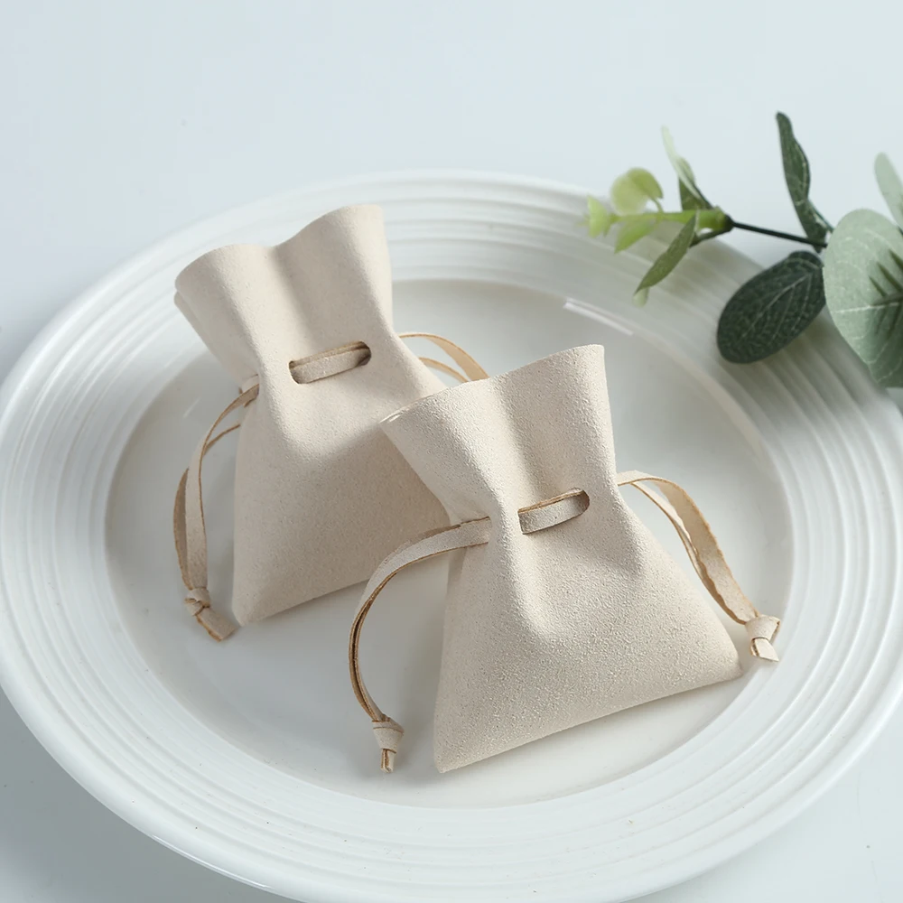 

5pcs Drawstring Microfiber Jewelry Small Gift Bags for Earrings Necklace Wedding Christmas Favors For Guests Candy Goodie Bags