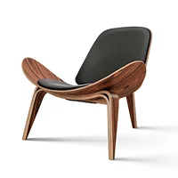 Furgle Replica Red Lounge Shell Chair Nordic Creative Side Chair Simple Designer Single Sofa Chair Smile Chair Airplane Chair