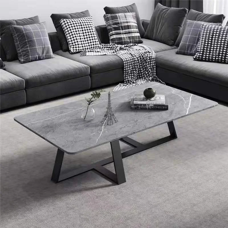 

Modern 2023 Nordic Light Luxury Advanced Plate Tea Table Creative Marble Low Small Living Room Sofa Stolik Kawowy Decoration