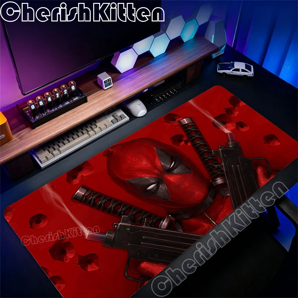 Фото Коврик для мыши Marvel Deadpool, резиновый коврик для ноутбука, коврик для мыши XXL, коврик для ноутбука, игровой коврик для компьютера, аксессуары для игр, коврик 90x40 см №5