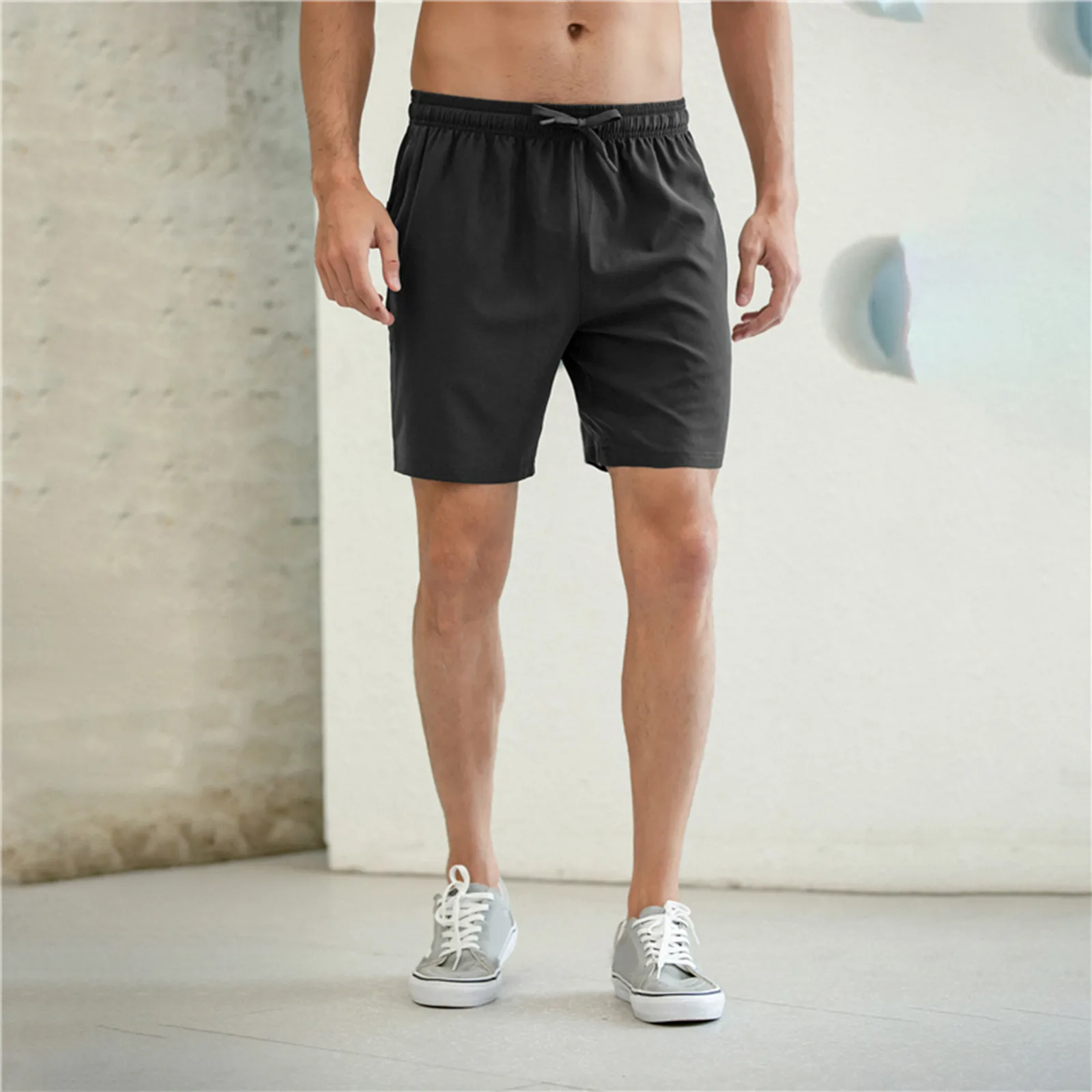 

White Men Beach Outfit Mens Summer Fashion Casual Lace Up Unlined Beach Shorts Mens Navy Blue Bathing Suit Swimsuit Dad Son