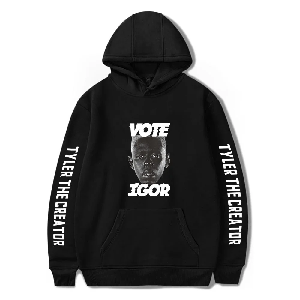 

New Fashion T-Tylers The Creator Vote Igor Hoodie Men Women Couple Fashion Rapper Sweatshirts Cotton Long Sleeve Pullover