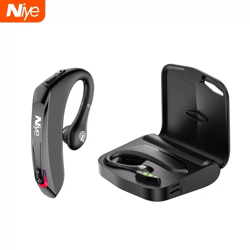 

Sports Earphone Bluetooth Headphones Wireless Earbuds Single Running Headset With Mic Handfree HD Call Charging Case Driving