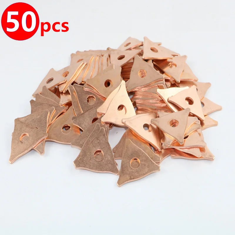 

Треугольные шайбы для точечной сварки, оцинкованная медь, 50 шт