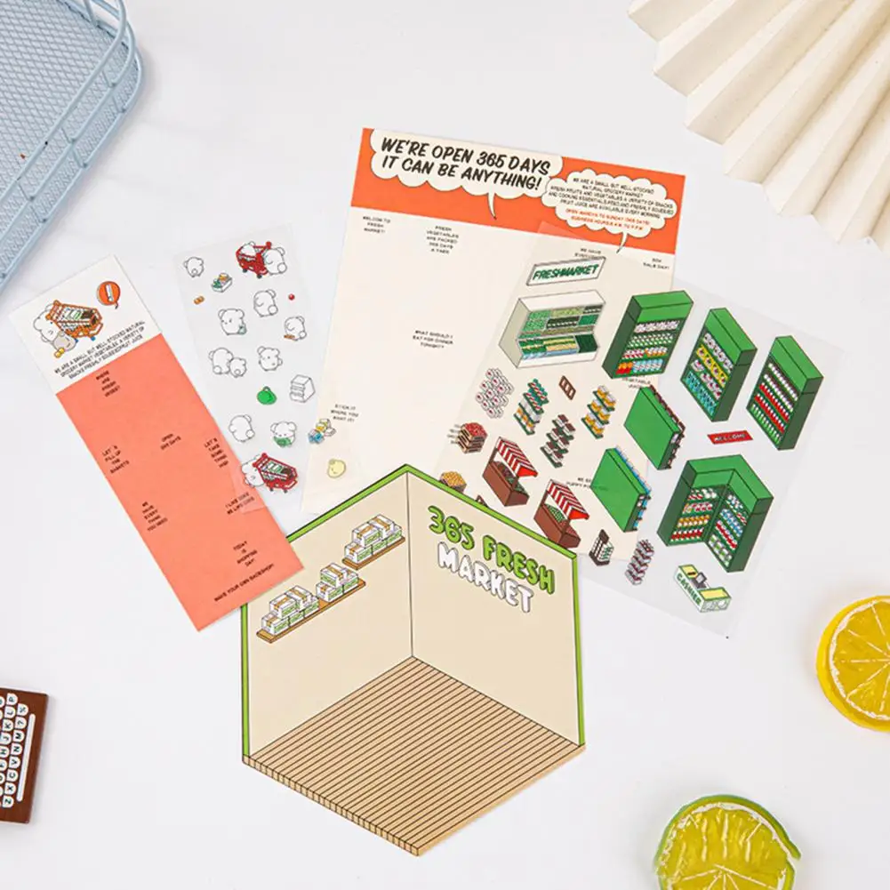 125*140 мм DIY проект 3D наклейки для дома взрослых и детей забавные мультяшные снятия