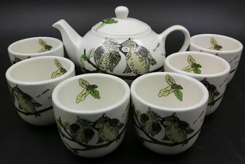 Большая емкость в виде совы кофейная суповая чашка с животными чайная набор