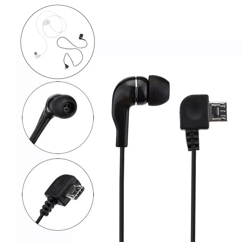 

Universal Single Side Mono Wire Micro USB 5 Pins Port Stereo Headset In-Ear For Bluetooth Auxiliary Earphone