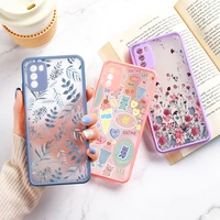 phone case for samsung galaxy a52s 5g case flower painted funda for samsung a53 5g cover samsunga52 a12 a32 a51 shockproof cover
