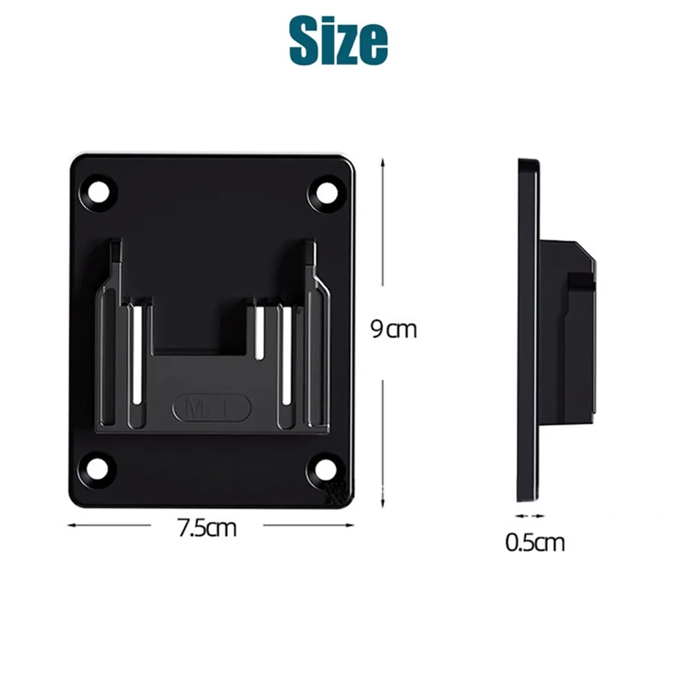 

5pcs Wall Mount Storage Rack Electric Tool Holder Bracket For Tool Base 18V Electric Tool Electric Drill