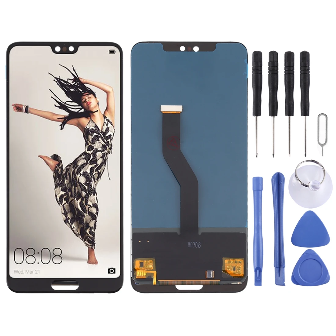 ЖК-экран из TFT-материала для Huawei P20 Pro с дигитайзером полная сборка дисплей