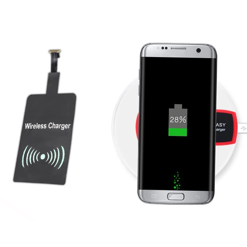 Приемник беспроводной зарядки Micro USB Type C универсальное Быстрое беспроводное