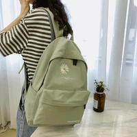 traveasy casual bag 2022 new backpack woman large capacity nylon embroidery flower students backpack for girls mochila