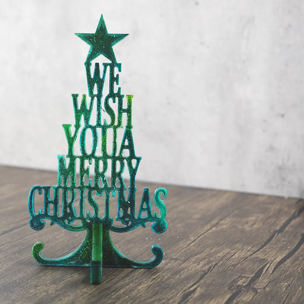 

1PC Resin Christmas Tree Decoration Xmas Ornament Xmas Tree Resin Casting Christmas Tree