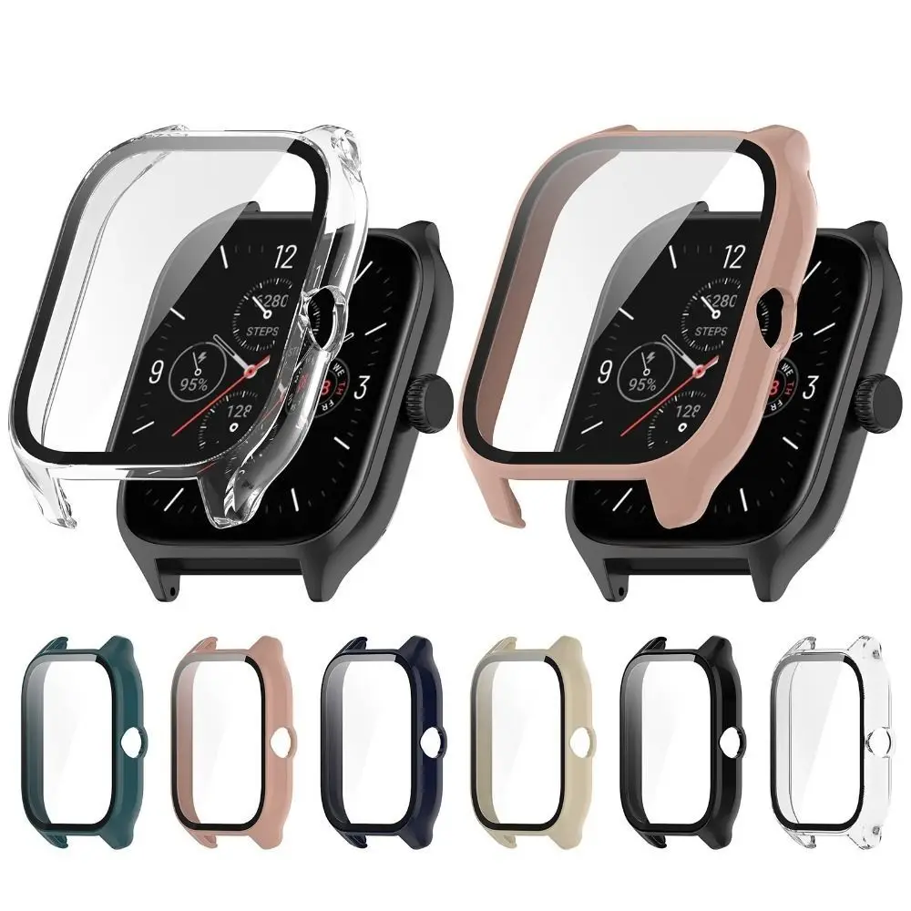 

Чехол для Amazfit GTS 4 PC + закаленное покрытие для смарт-часов, защитный экран для Huami Amazfit GTS4, бампер