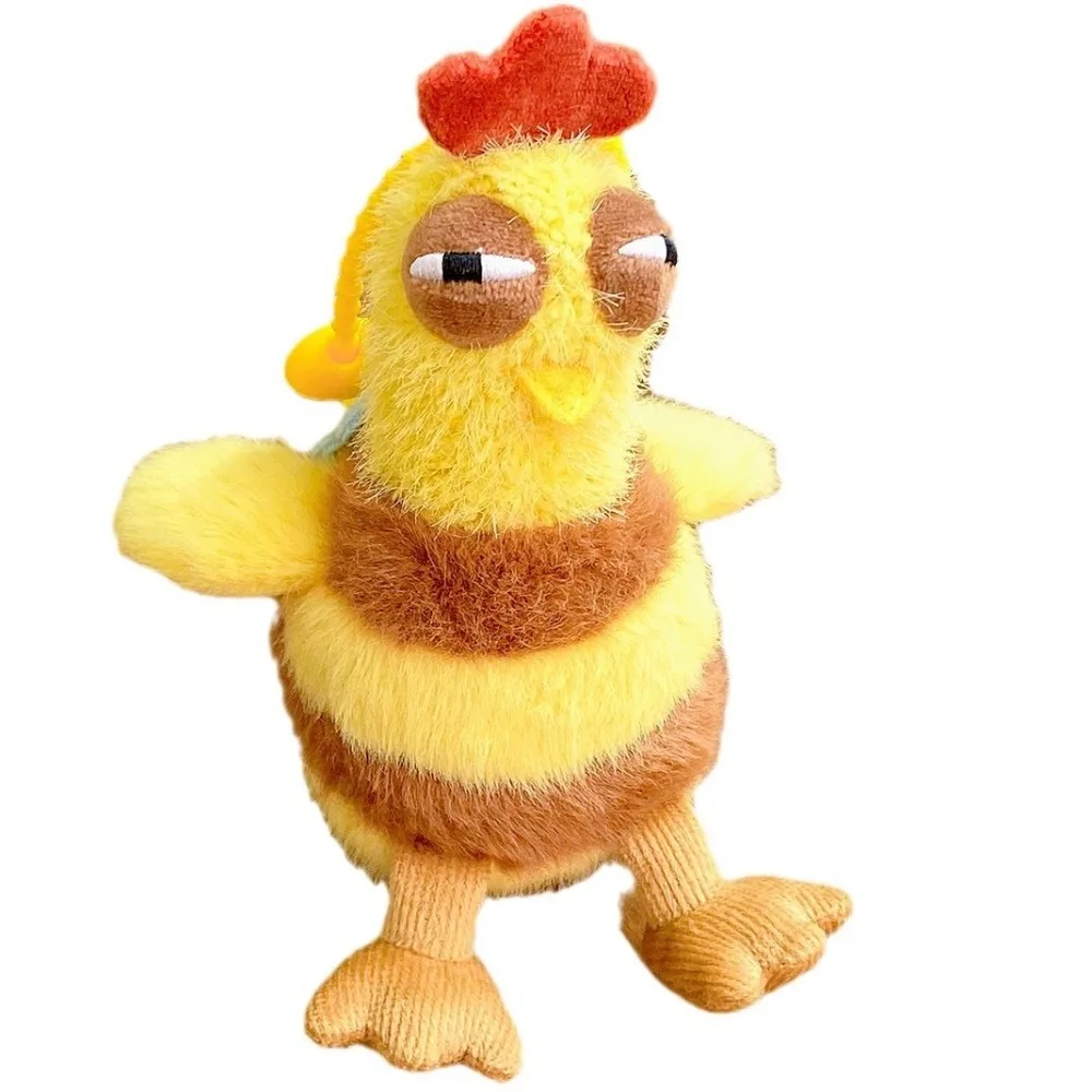 Звуковой плюшевый брелок с курицей экструзионный для ключей курами имитация