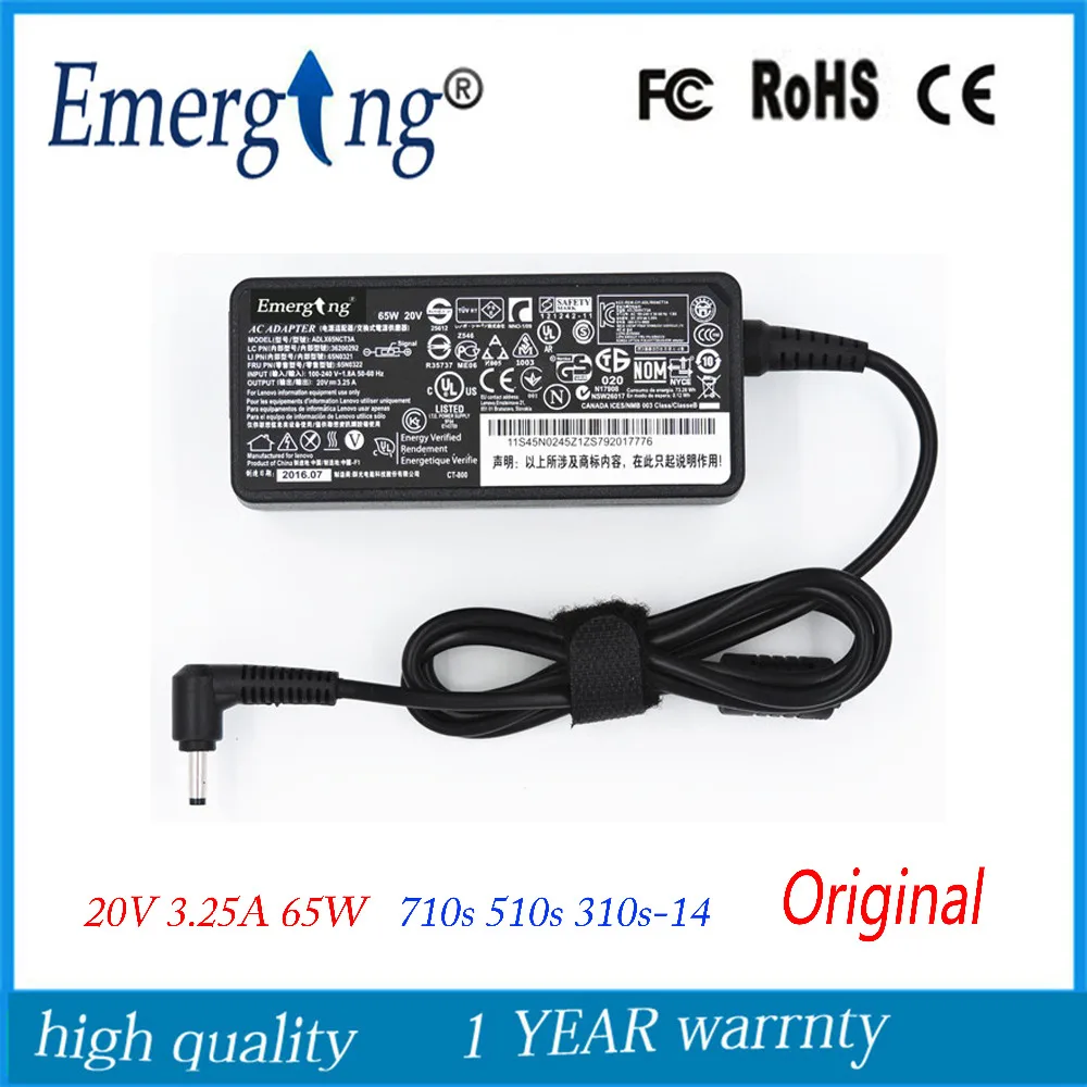 Новый оригинальный адаптер для ноутбука Lenovo G585 G700 G780 G565 G570 G575 G560E, 20 в, 5,5 А, 65 Вт, 2,5 * мм