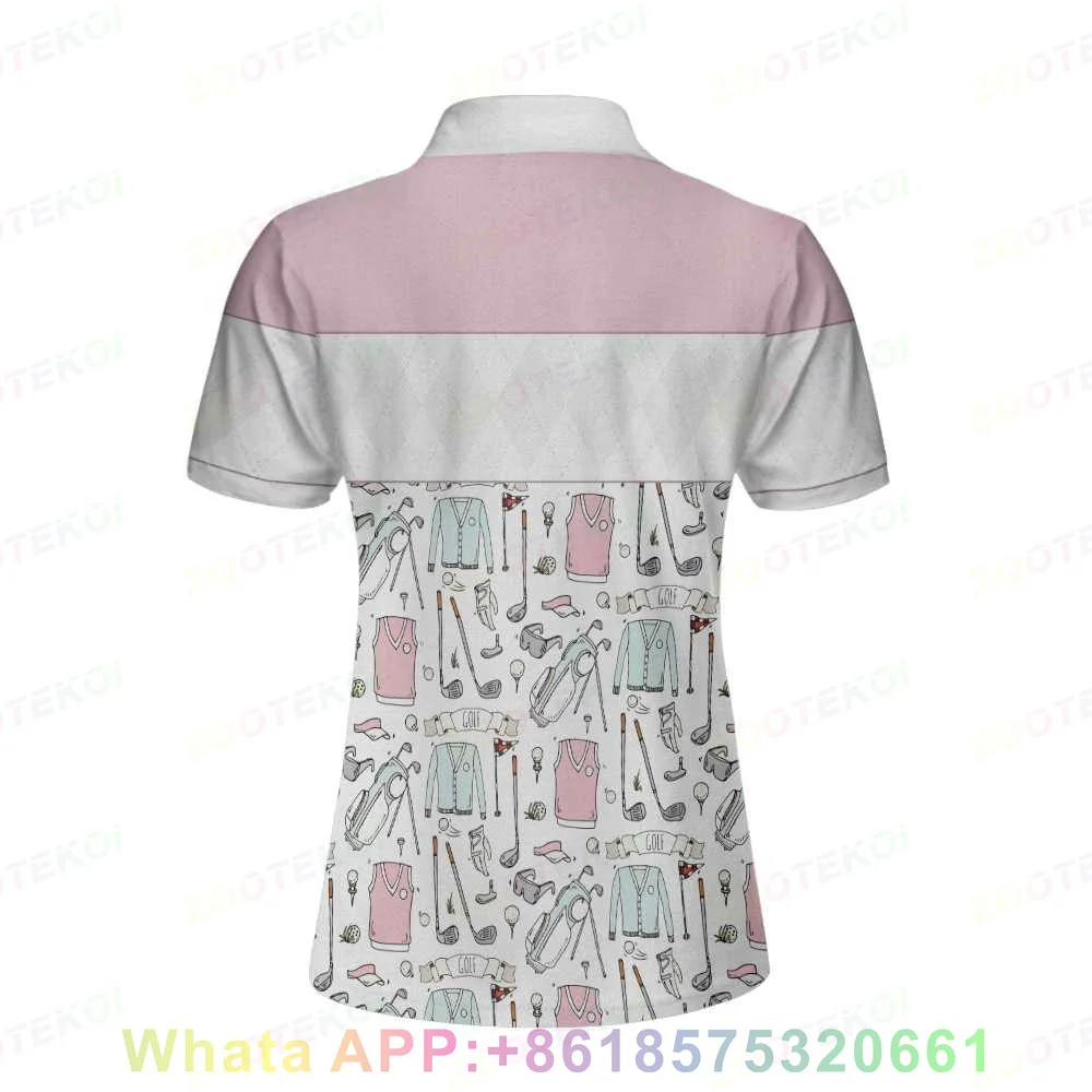 Women's Golf Polo Shirt Slim Fit Comfort Short Sleeve Breathable Polo Outdoor Sports Badminton Pingpong Fashion Female T-shirt