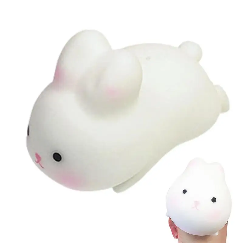 

Soft Squeeze Toys Bunny Kids Flexible Toys Bunny Relaxing Toy Finger Exercise Cute Animal Toy Small Sensory Toy
