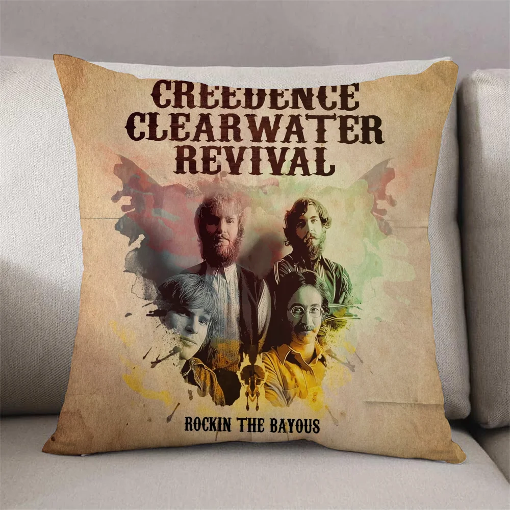 Декоративные Плюшевые Чехлы На Подушки 45x45 См Creedence Clearwater Revival Узор Экологически