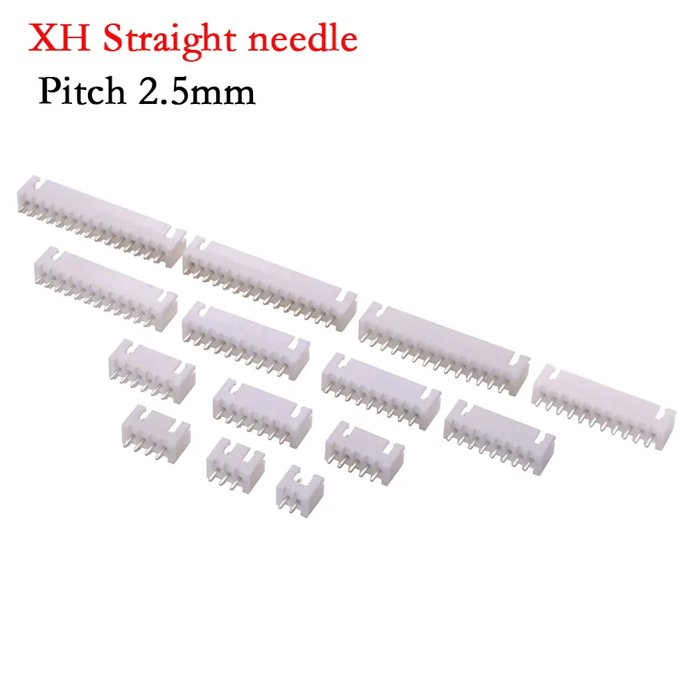JST 1.25mm PH2.0mm XH 2510 2.54mm Pitch Connector Header Male Blade 2/3/4/5/6/7/8/9/10/11/12/13/14/15/16P Straight Curved needle