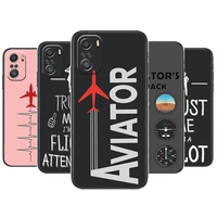 aircraft helicopter airplane pilot fly for xiaomi redmi note 10s 10 9t 9s 9 8t 8 7s 7 6 5a 5 pro max soft black phone case