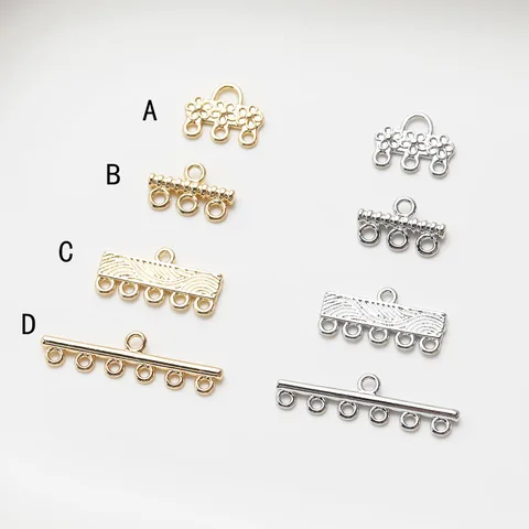 4 шт. Позолоченные латунные комплектующие для бижутерии